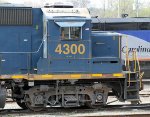 CSX 4300 is incorrectly stenciled as a GP38-2